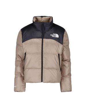 The North Face Pertex Nuptse High-Collar Down Jacket - Natural