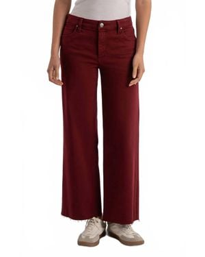Kut From The Kloth Jean High Rise Flare Pants - Red