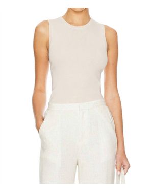 RUE SOPHIE Maillot Sleeveless Top - White