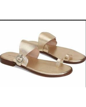 Free People Barcelona Slip-On Sandals - Metallic