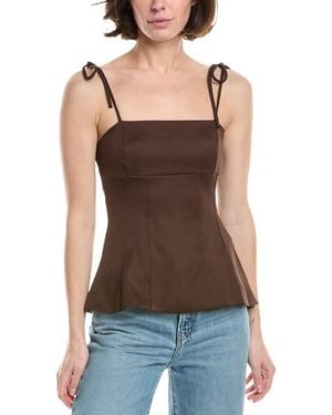 7021 Sleeveless Top - Brown