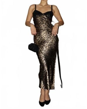 Bailey Rose Metallic Maxi Dress - Black