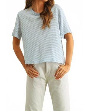 Miou Muse Slub Short Sleeve Tee - Blue