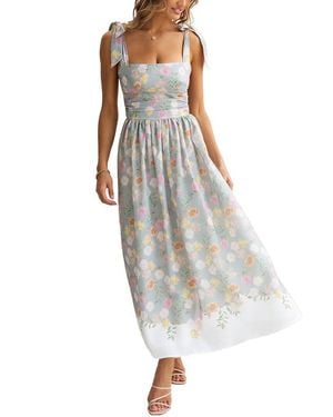 LEON GORI Midi Dress - White