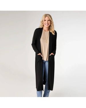 Coco + Carmen Soft Landing Cardigan - Black