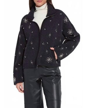 Lyssé Scottie Embelished Knit Jacket - Black