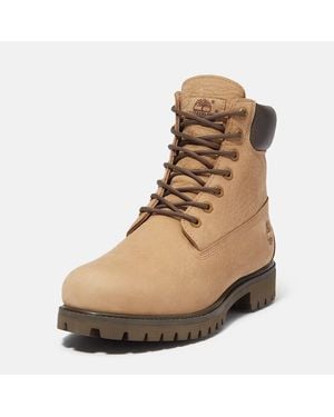 Timberland Premium Tb0A6G1Rafh Boots Leather 6" Waterproof Mew507 - Natural