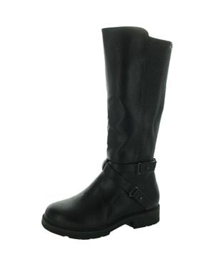 Easy Works by Easy Street Zipper Knee-High Boots - Black