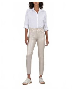 Kut From The Kloth Charlie High Rise Fab Ab Skinny Jeans - Gray