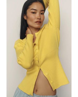ALIGNE Ruby Knit Cardigan Sweater - Yellow
