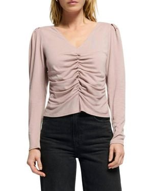 Nation Ltd Angelina V- Neck Top - Black