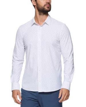 Flag & Anthem Westover Geo Print Journey Shirt - White
