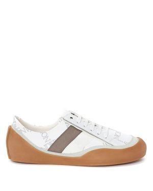JW Anderson Low-Top Stripe Accent Sneakers - White