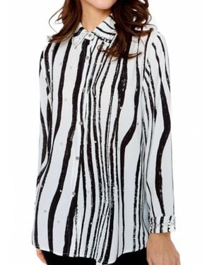 FRANK LYMAN Crystals Blouse - Black