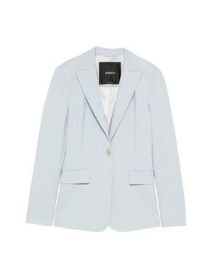Pinko Light Single-Breasted Blazer - Blue
