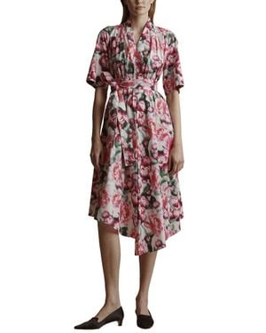 Adam Lippes Asymmetrical Dress - Red