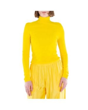 Acne Studios Turtleneck Long Sleeve Top - Yellow