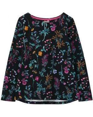 Johnny Was Janie Favorite Long Sleeve Crew Neck Swing Tee, Mayra Schiffl - Blue