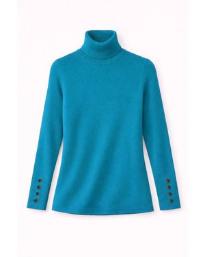J'Envie/Eli Talia Turtleneck Sweater - Blue