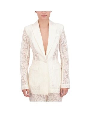 Bcbg white cape blazer hotsell