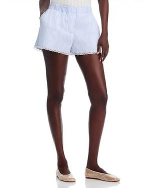 LoveShackFancy Lodi Pull On Shorts - Blue