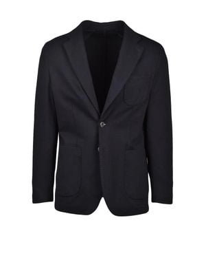 ANTÒ Napoli Cotton Viscose Stretch Jacket - Black