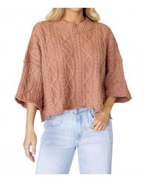 TCEC Worth The Wait Crop Sweater - Blue