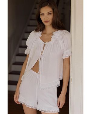 Sleeper Romantica Pajama Set - White