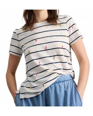 White Stuff Abbie Stripe Tee - Gray
