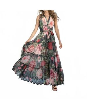 Hemant & Nandita Naaz Long Dress - Brown