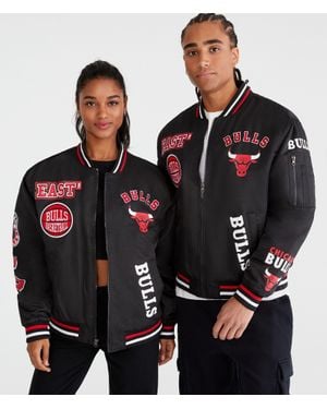 Aéropostale Chicago Bulls Basketball Bomber Jacket - Black