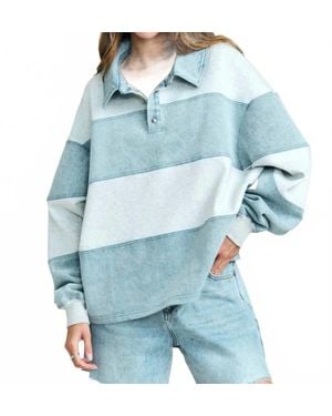 SER.O.YA Cher Denim Top - Blue