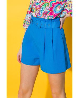 TRUEDAMES You'Re My Lover Woven Shorts - Blue