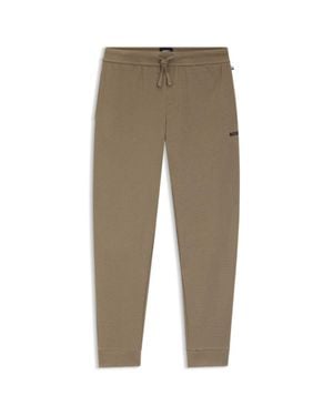 BOSS Waffle-Structure Pajama Bottoms - Natural
