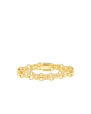 Marlyn Schiff Woven Link Bracelet - Metallic