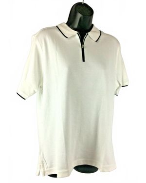 Antigua Apparel Quarter Zip Up Shirt - White