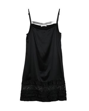 Niccolò Pasqualetti Lace Ruffled Silk Baby Doll Mini Dress - Black
