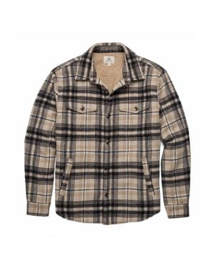 Surfside Supply Skip Sherpa Line Shirt Jacket - Gray