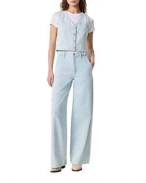 Rag & Bone Juliana Textured Denim Vest - Blue