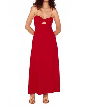 MINKPINK Rhodes Twist Maxi Dress - Red