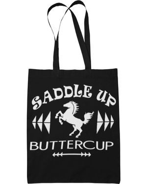 Muddy Carrots Cotton Canvas Tote Bag - Black