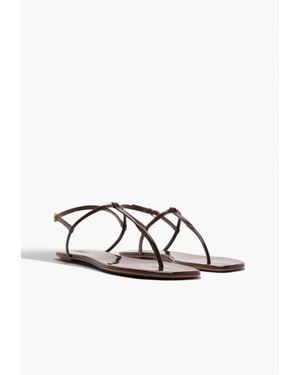 SCHUTZ SHOES Elsha Flat Sandal - White