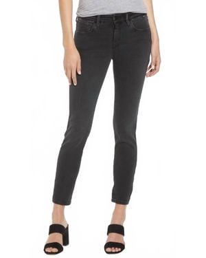 Mavi Alexa Mid Rise Skinny Denim Jeans - Black