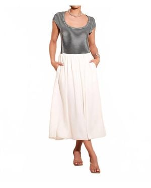 Fifteen Twenty Contrast Hem Sylvie Maxi Dress - Pink