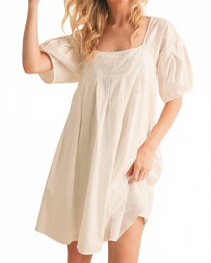 AEMI + CO Sandy Babydoll Dress - Natural