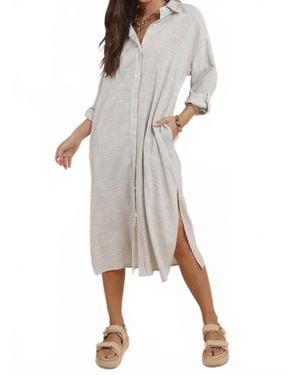 Sadie & Sage Mojave Duster Shirt Dress - Natural