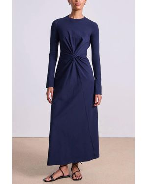 Apiece Apart Long Sleeve Volta Dress - Blue