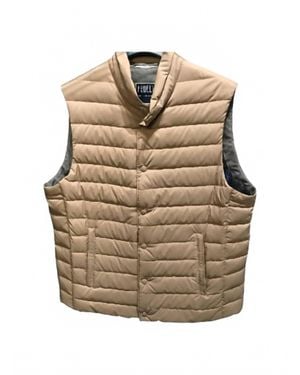 Fedeli Kyle Quilted Vest - Natural