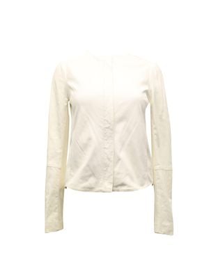 Vince Collarless Jacket - Natural