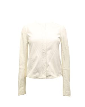 Vince Collarless Jacket - Natural